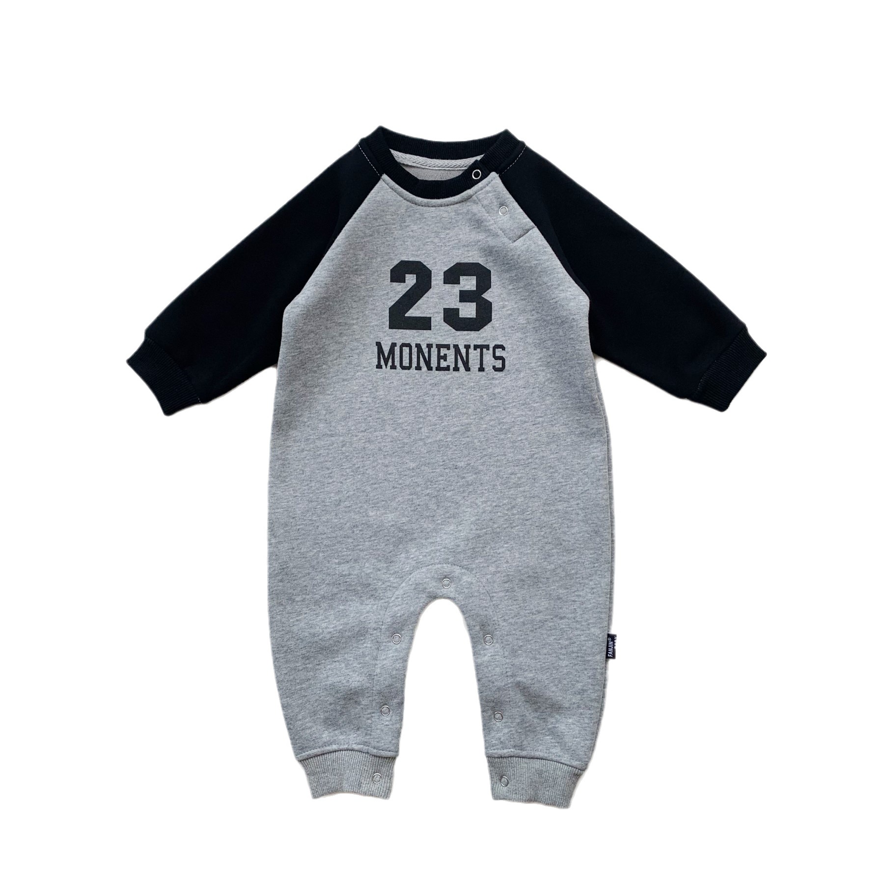 Ropa de una pieza para bebés 2024 otoño nuevo estilo ropa de salida para niños recién nacidos hombres y mujeres ropa de escalada deportiva a juego de color retro para bebés