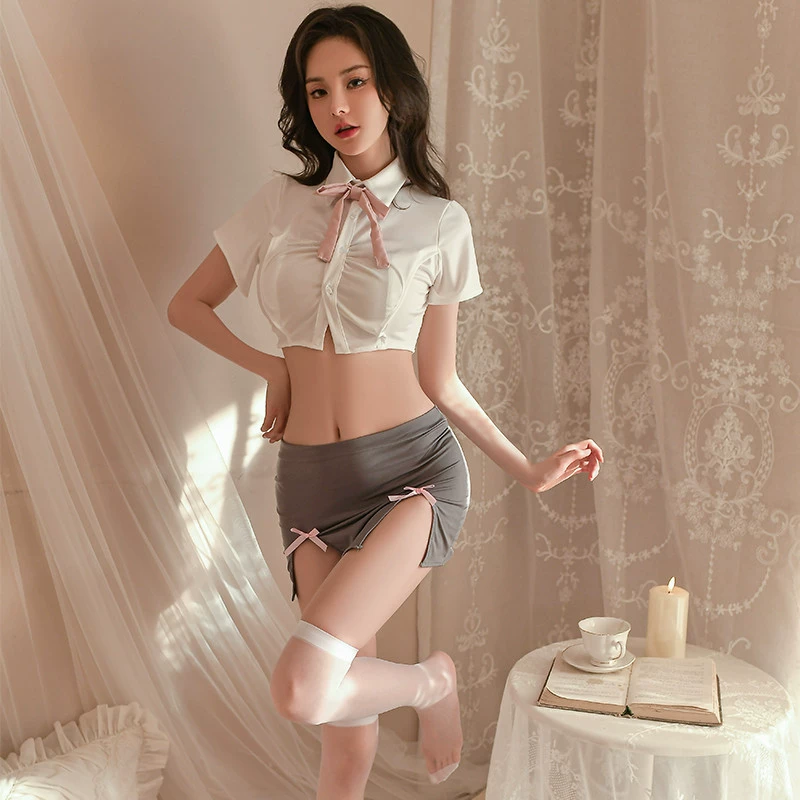 樊蕾 сексуальное белье, форма, мини-юбка, пижама, комплект