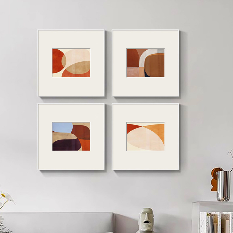 Modern Minimalist Bedroom Bedside Decoration Painting Living Room Dining Room Study Art Hanging Painting Furniture City Abstract Painting Mural