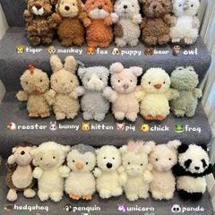 英国リトル巻き毛小動物シリーズ漫画人形かわいい子豚とひよこ人形結婚式の贈り物
