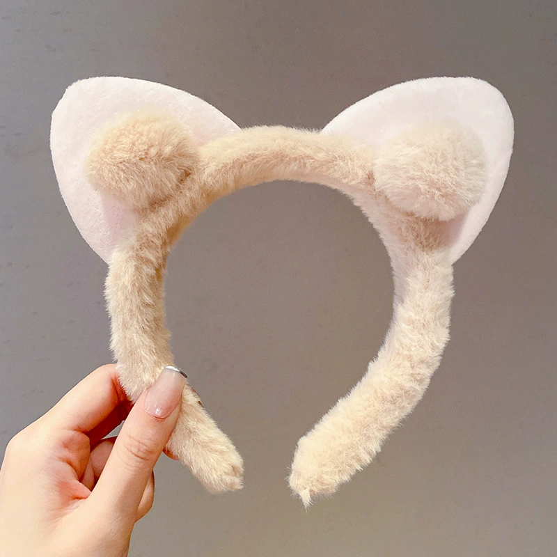 Канцелярия с Cartoon Headband Hairband, плюшевые головные уборы с ушками животного, уход за лицом и макияж, разных цветов