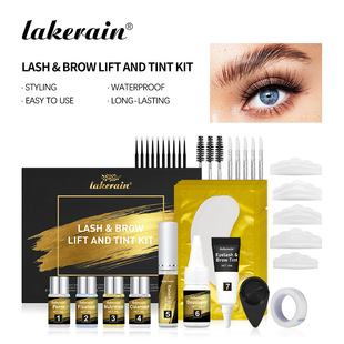 lakerain Perm Dyed Eyebrows Eyelash suit Black Brown Eyebrow Dye Cream Perm Dyed Eyebrows suit