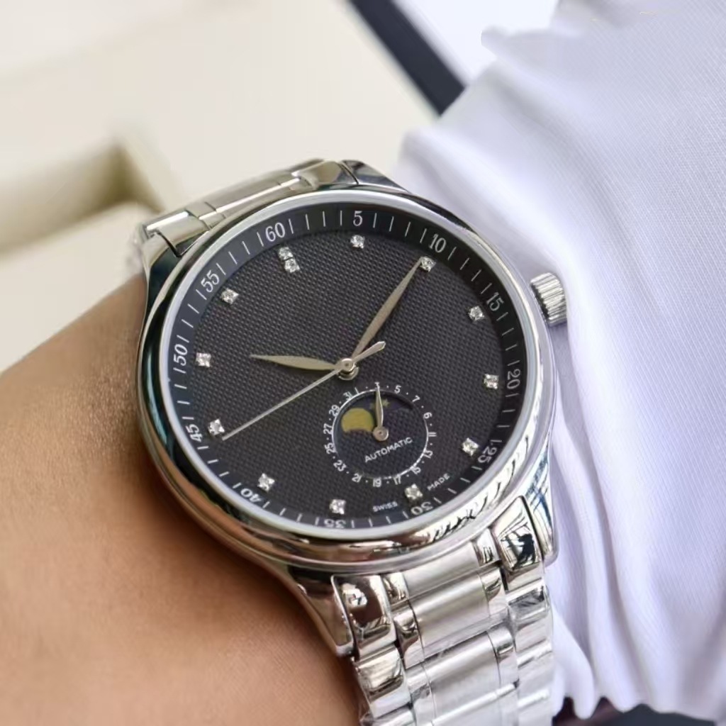 스틸 벨트 다이아몬드 블랙