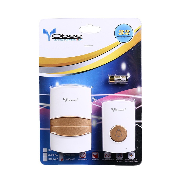 家用无线门铃 一拖一交流远距离遥控电子门铃老人呼叫器厂家批发