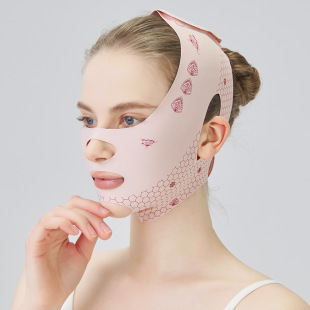 new double layer v face bandage facial massage instrument v face with face lifting mask face carving artifact card