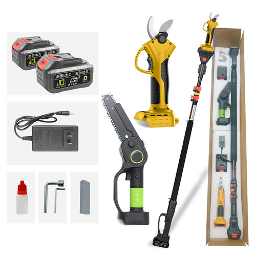 High-branch shears and high-branch saws, electric brushless telescopic extension scissors, high-altitude pruning branches, saws, tree manufacturers direct sales and distribution