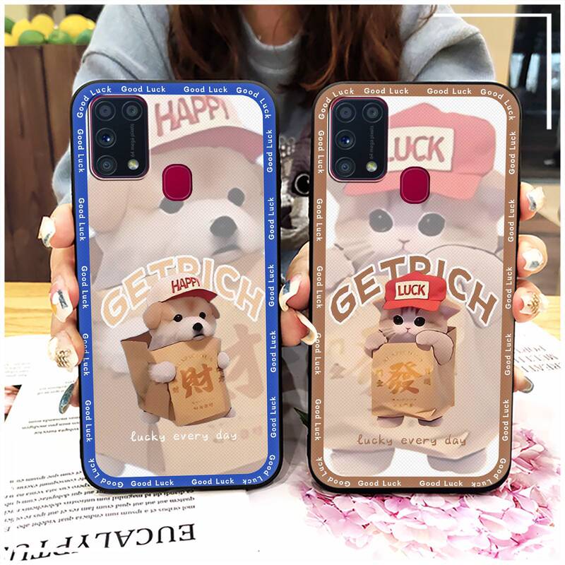 Suitable for Samsung Mobile Phone Case Dust-Proof Luxury Cute Soft Shell Cooling Silicone Men and Women Fun Simple Cartoon Cp