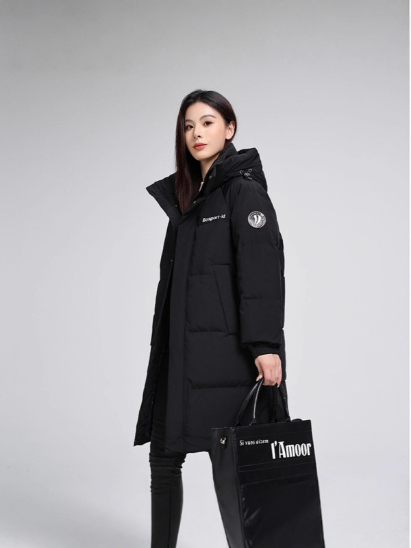 男女同款羽绒服中长款2025新款韩版宽松大码情侣休闲保暖外套时尚|undefined
