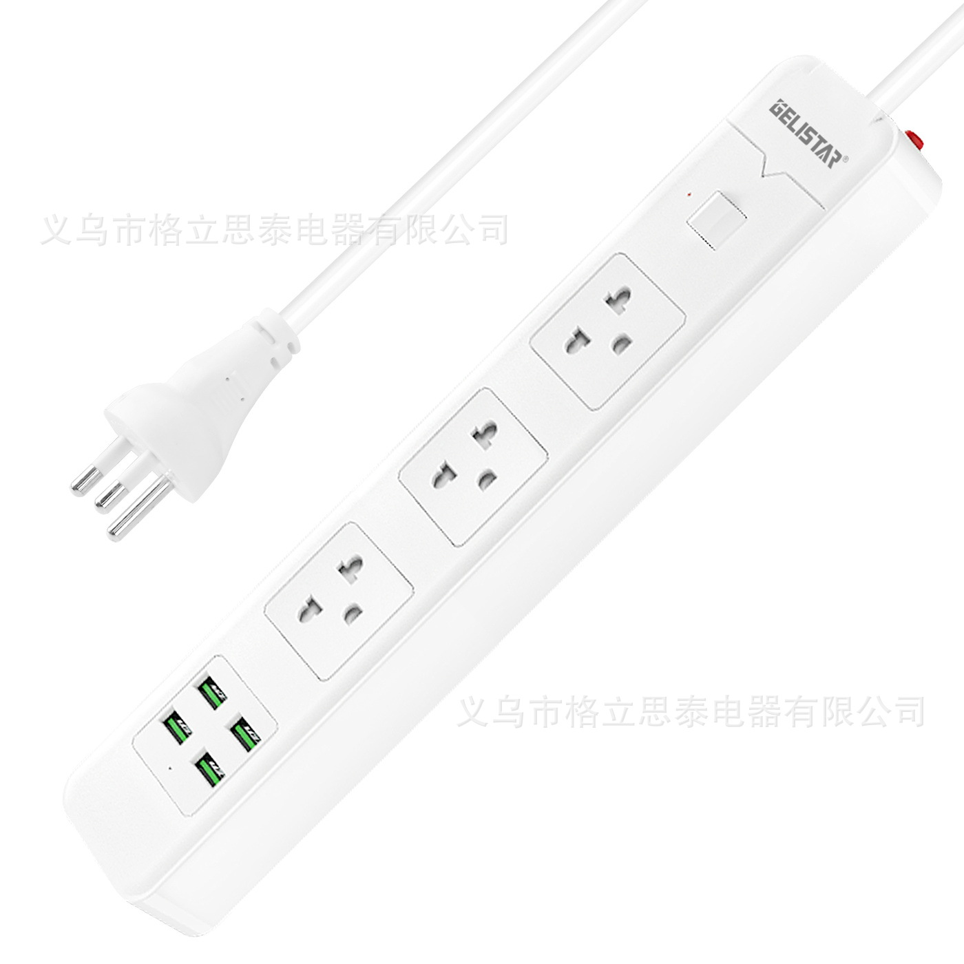 厂家直销泰式插板排插接线板拖线板延长线多功能3米带USB插座