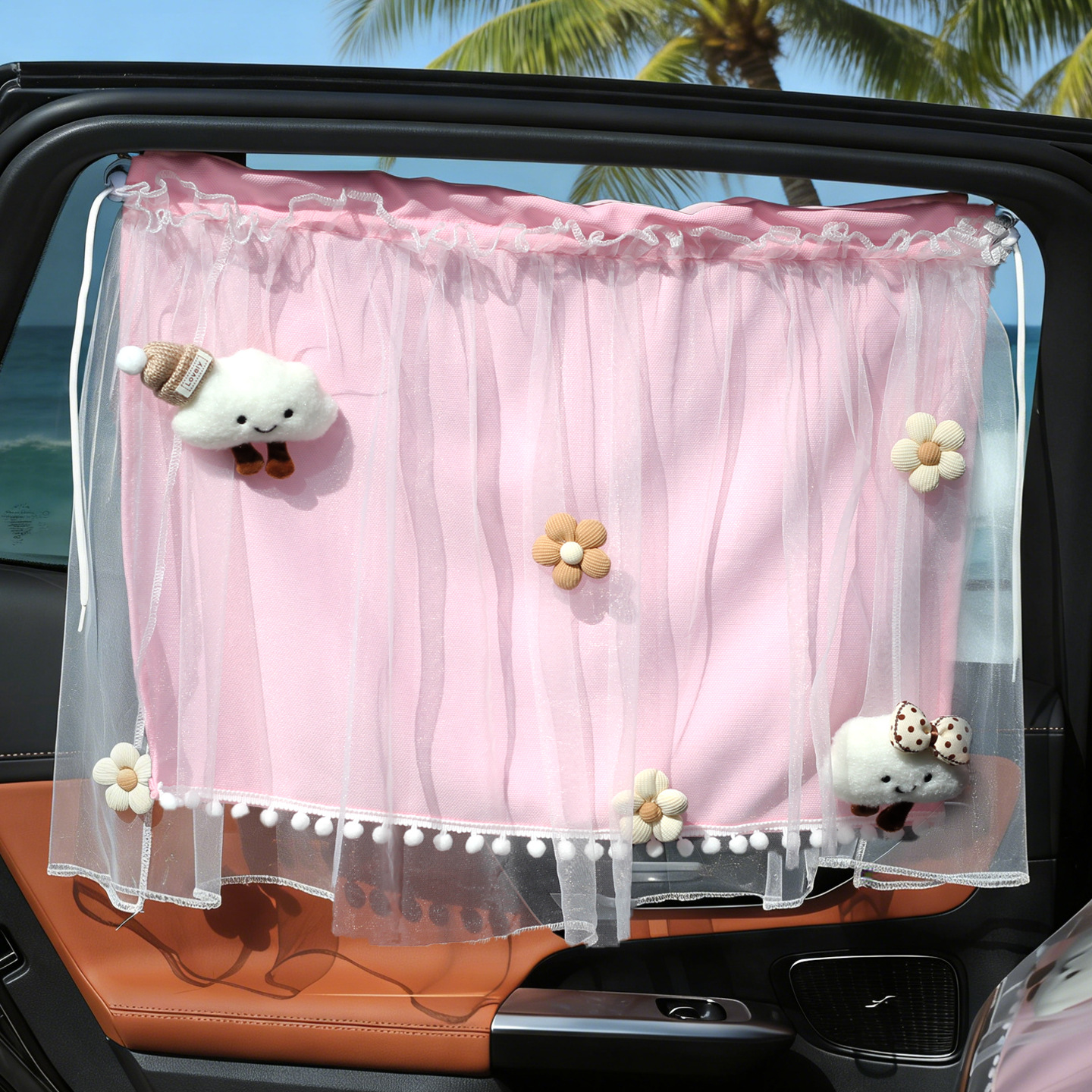 Cortina solar para ventana de automóvil cortina solar para automóvil cortina solar para bebé dormir cortina de privacidad delantera y trasera tipo ventura