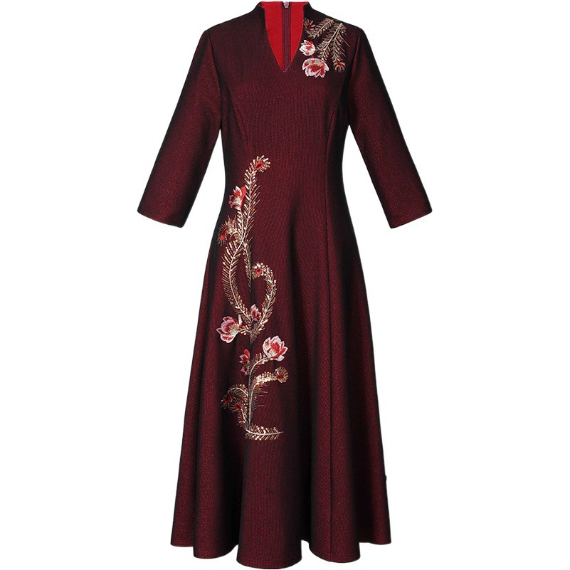 Новое свадебное платье для матери невесты 2025 года, элегантное платье для свекрови на весну и осень, высококачественное свадебное платье для свекрови.