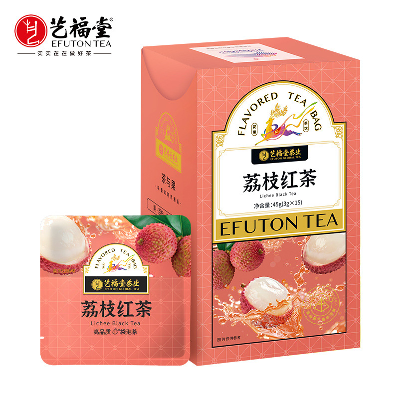 艺福堂厂家直销冷泡茶荔枝红茶水果茶白桃乌龙茶铁观音三角茶包