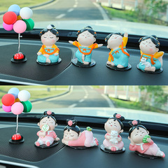 Car Decal National Trend Tang Dynasty Lady Car Decorative Item Creative Resin Car Accessories Fashionable Car Decor