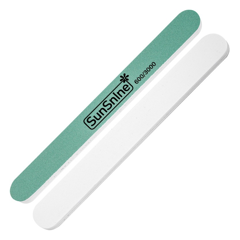 Sponge polishing strip double-sided nail file strip polishing board rubbing strip Wenwan polishing strip silver stick nail tools wholesale