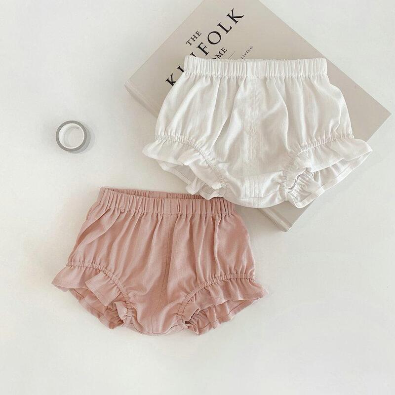 South Korea Baby Underwear Big Pp Bread Pants Summer Girls Cotton 2 Baby Outwear Bud Shorts Color 0-1 Years Old