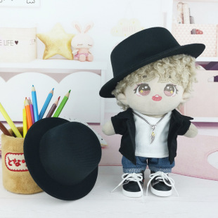 Wholesale in stock doll hat 15cm20cm cotton doll hard shell gentleman hat British hat