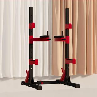 Squat Rack Barbell Rack Household Sleeping Push Rack Integrated Combination Adjustable Body-drawing Parallel Bars Fitness Lifting Bed Equipment
