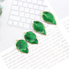 Green pendant, earrings, bracelet, metal accessory, simple and elegant design