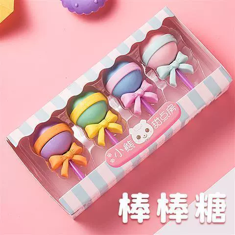Креативная ластик для студентов, набор, канцелярия в стиле мультфильма, подарок на день рождения