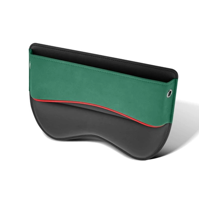 Car storage bag/box Box, Multifunctional Car Gap Storage - green-suede