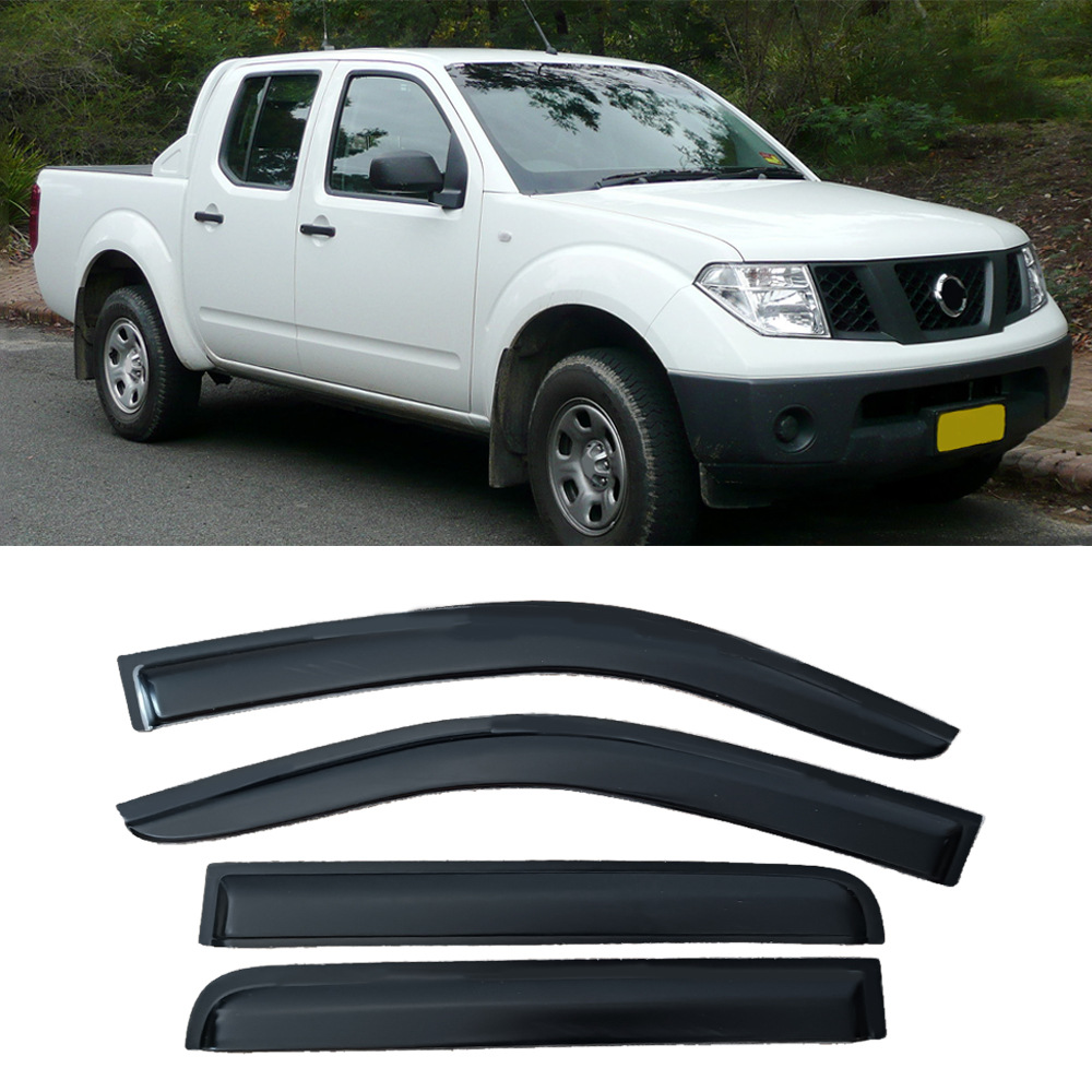 Nissan Window Visor Deflectors for Nissan Navara D40 2004-2015 (Rain shield) - for-nissan-navara-d40-2004-20154pcs