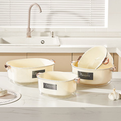 High-looking kitchen goodies drain basket double-layer sink vegetable and fruit plate multi-functional storage basket drain bowl rack