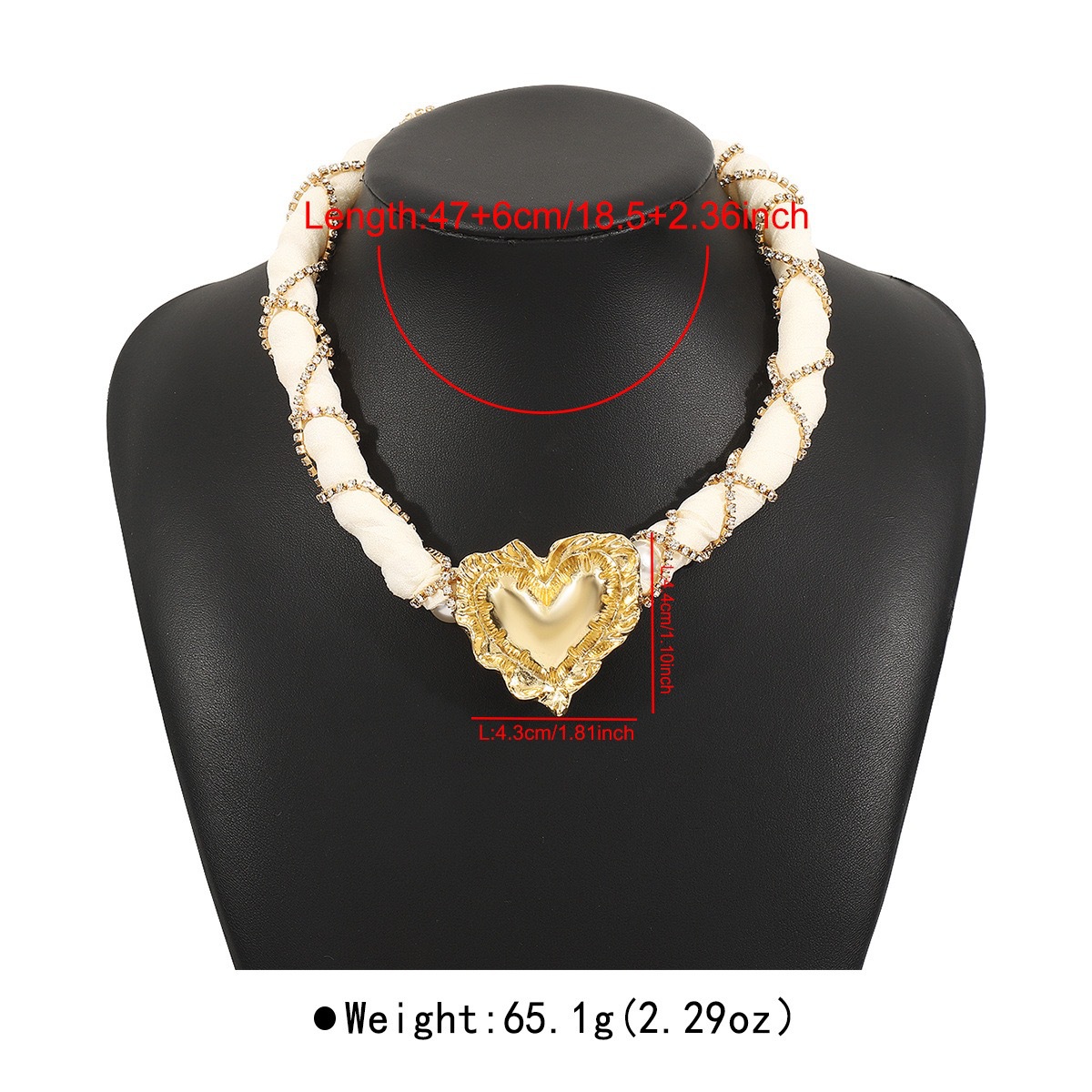 69g Weight Alloy Pendant Material Pendant Necklace Classification 1 Piece Quantity Holiday, Street Occasion Alloy Material Heart Shape Pattern Women's Gender Exaggerated, Simple Style Style Exaggerated Simple Style Heart Shape Alloy Cloth Wholesale Statement Necklaces 无