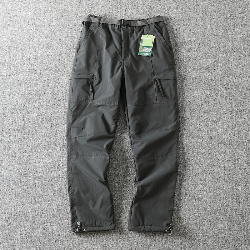 Allemagne, coupe-vent et imperméable en peluche soft shell extérieur hommes jambe droite hiver décontracté pa, vêtements de travail multi-sacs_voghion.com
