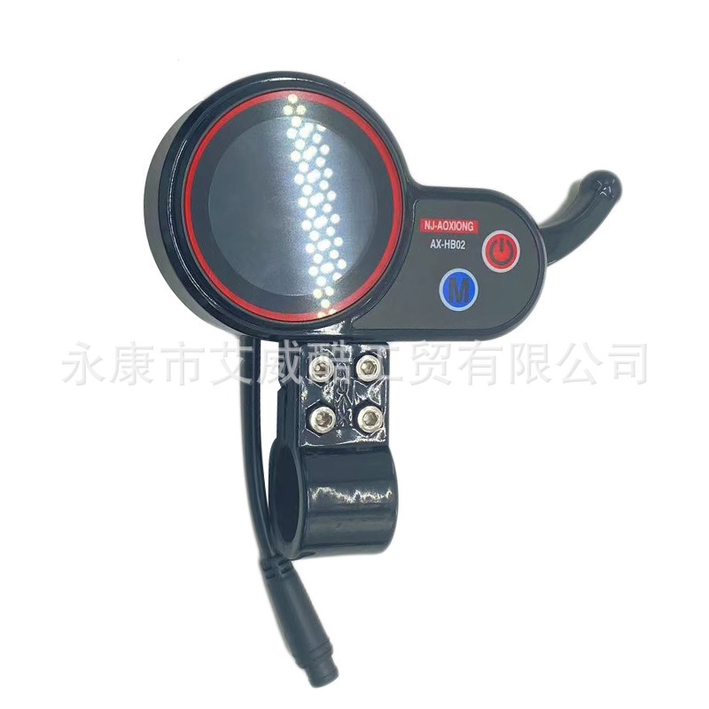 NJ-AOXIONG-AX-HB02 with new 6 pin meter electric scooter meter 6 pin 48V