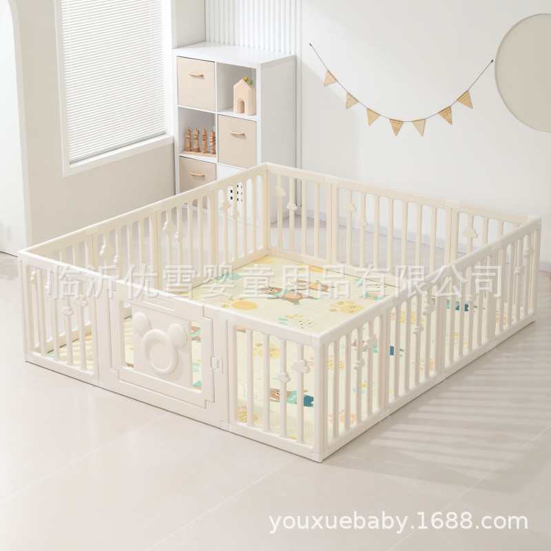 Jiayin cerca para niños juegos interiores para bebés en el suelo grueso cerca de protección para bebés rastreando cerca para niños pequeños para el hogar
