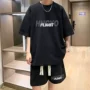 短袖字母双层两件套装