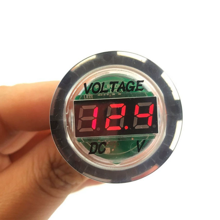 Измеритель напряжения для автомобилей и лодок, модифицированный под электротранспорт, 12-24В, цифровой вольтметр постоянного тока, измерительный прибор для аккумуляторов