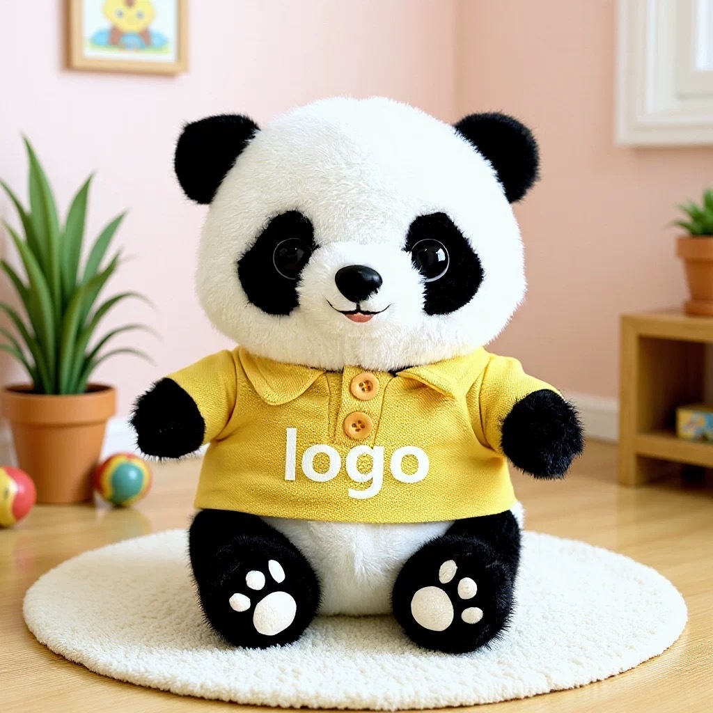 Panda lindo muñeca de peluche vestido Tesoro Nacional Panda muñeca Chengdu recuerdos festivos regalos impresión logotipo
