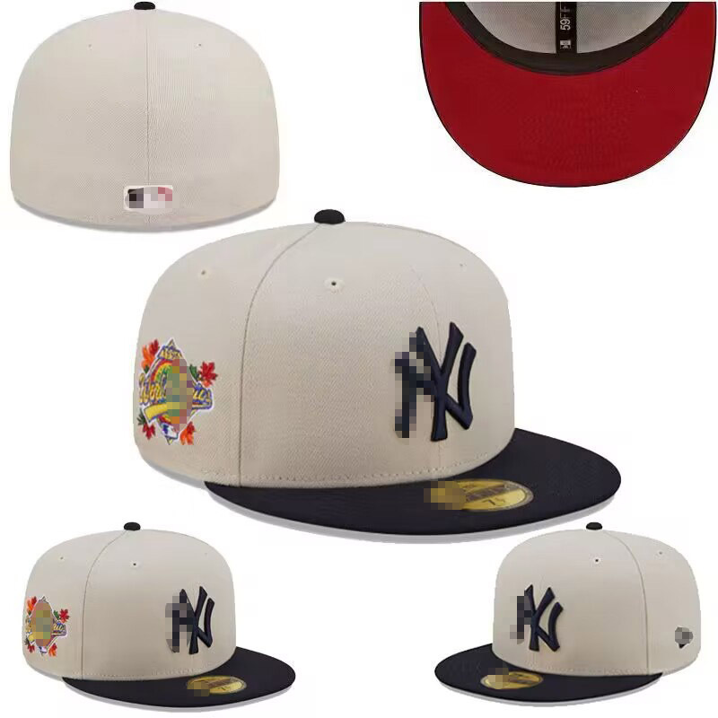 外国貿易の新しいクローズドキャップ男性と女性のヒップホップ刺繍サイズキャップ MLB 野球帽屋外日焼け止め防風帽子|undefined