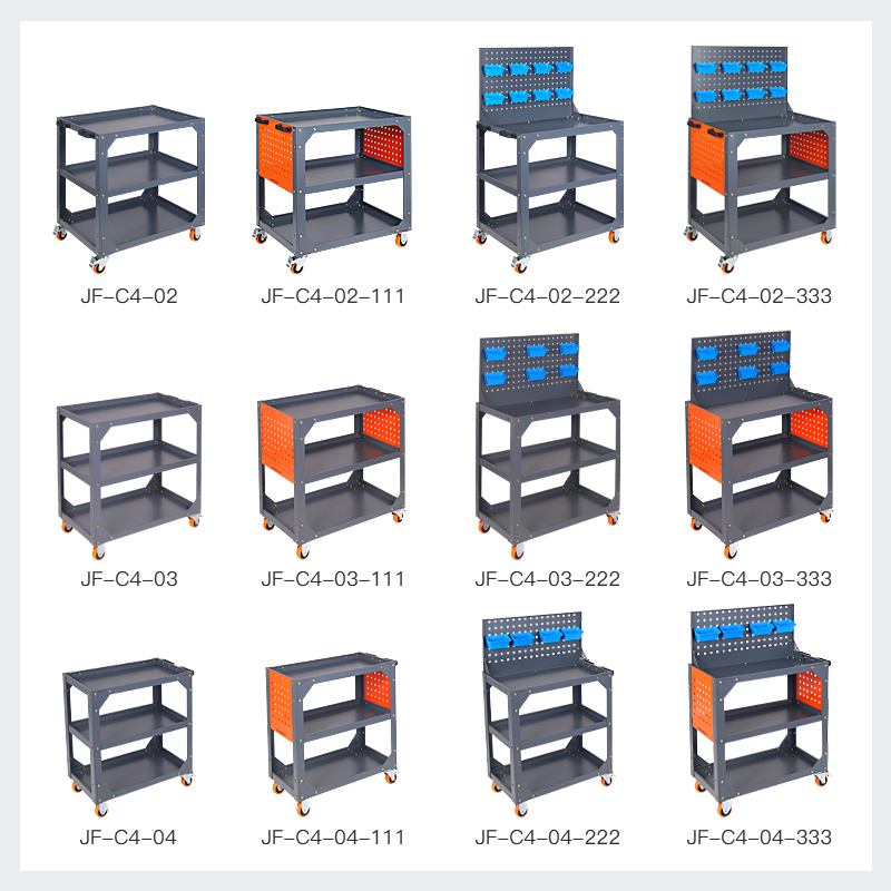 汽修维修零件车三层工具车小推车万向移动手推车多功能车间工具柜