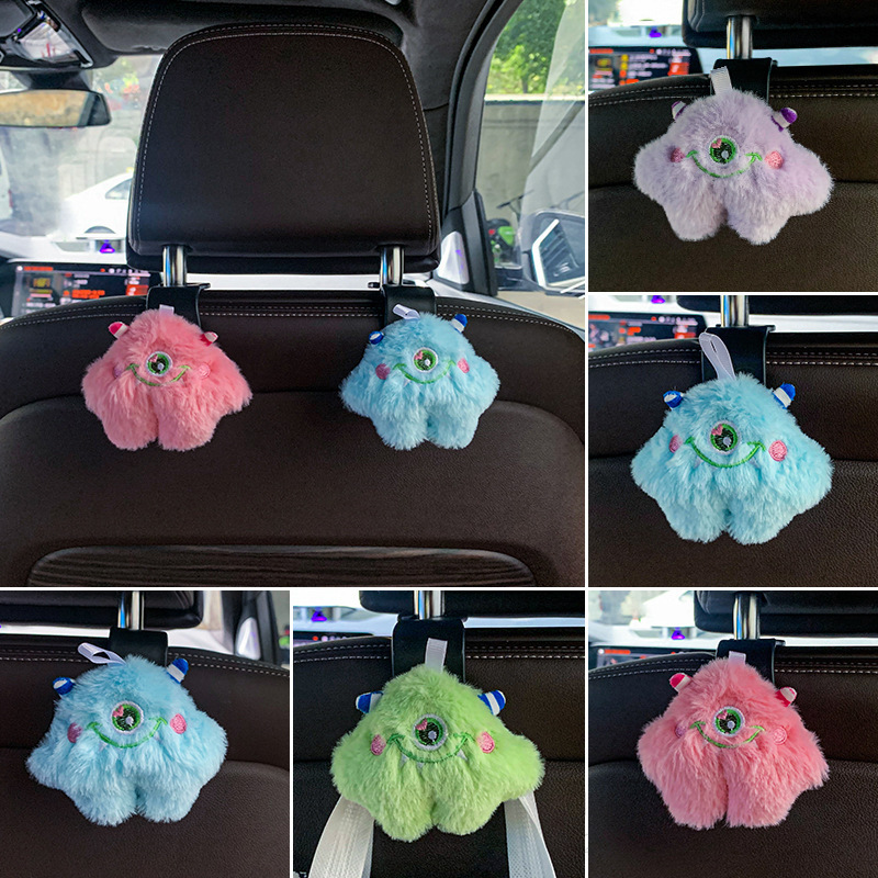 Cartoon car rear seat back seat rear seat hook cute car interior car storage car supplies