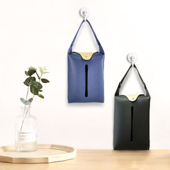 New style car-mounted paper towel holder, fashionable leather paper towel dispenser, living room and bathroom paper towel storage bag