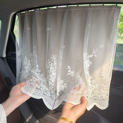 Car window blackout track-mounted sunshade curtain for babies and infants, heat-insulating and UV-protective (Car curtains) - huiqi-56cm-track-lighting-cut-to-fit-flash-sale-1-piece-of-curtain-accessories-included-flash-sale-discount