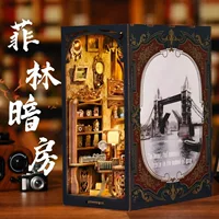 Philin Dark House DIY модель дом ручной работы трехмерная головоломка сборка дом архитектурная модель строительный блок игрушка diy хижина