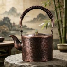手工纯铜茶壶泡茶煮电陶炉中式复古加厚烧水壶大容量户外围炉铜器