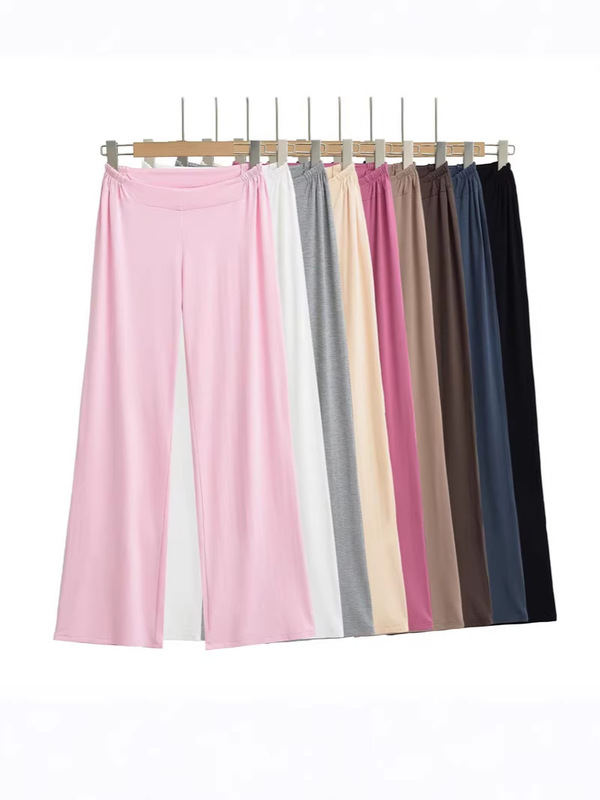 Relaxed and Versatile V-Waist Wide-Leg Casual Pants for Women, Summer Comfortable Lazy Drapey Home Yoga Straight-Leg Long Pants Relaxed and Versatile V-Waist Wide-Leg Casual Pants for Women, Summer Comfortable Lazy Drapey Home Yoga Straight-Leg Long Pants
