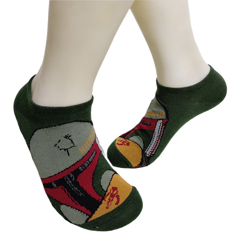 Calcetines de media pantorrilla a la moda con diseño de dibujos animados, creativos y personalizados, de algodón jacquard, de Suri Knitting, suministro transfronterizo.