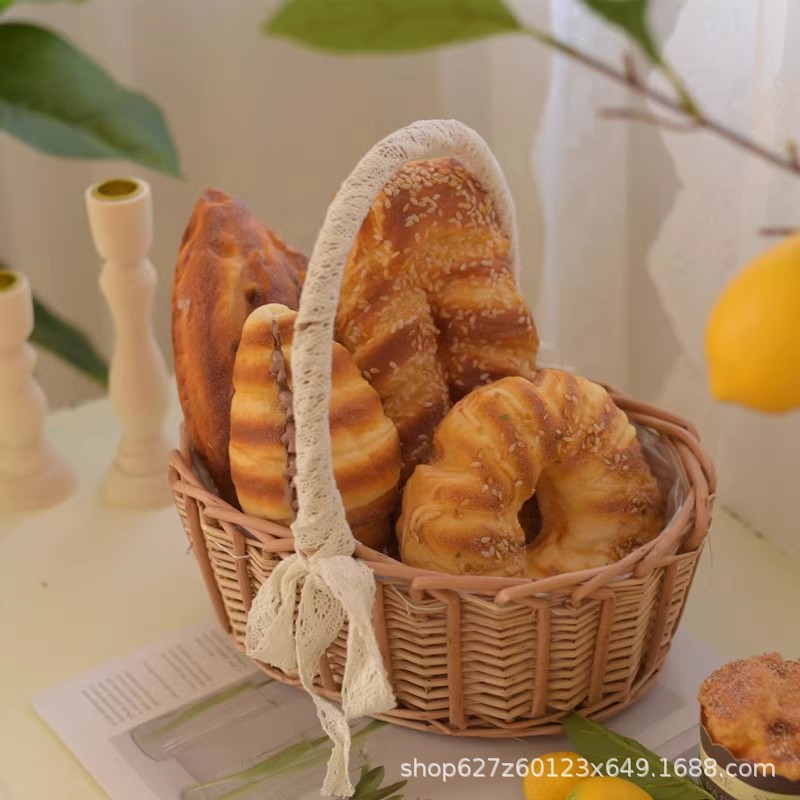 Cesta tejida de mimbre hecha a mano, cosméticos, bocadillos, frutas, baño, canasta de almacenamiento de escritorio, fábrica de cajas, canasta personalizada al por mayor
