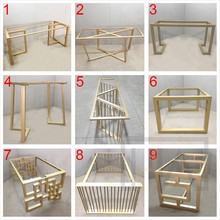 简约铁艺餐桌桌腿书桌金属桌腿支架岩板大板桌架五金支架厂家直销