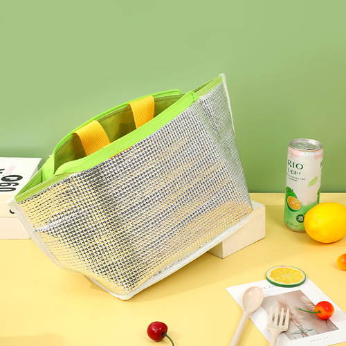 PU waterproof thickened lunch box bag solid color simple insulated lunch bag for office workers with meals, student lunch bag portable lunch bag