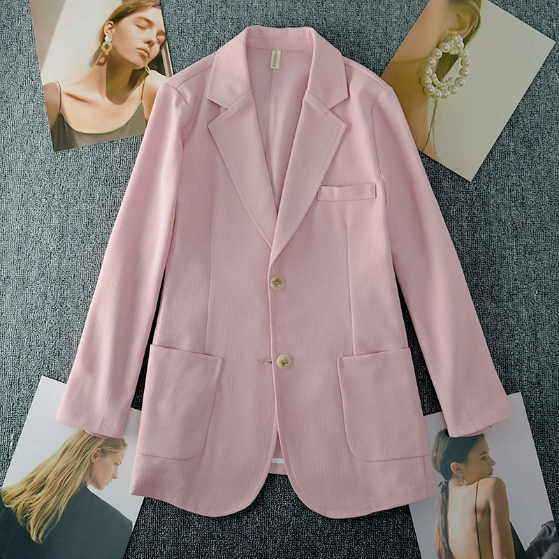 Новый тонкий маленький пиджак больших размеров, женский летний длинный модный пиджак с дизайном для полных девочек, 200 Jin