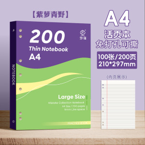 A4 / 100 - Cuaderno desgarrado - Violeta
