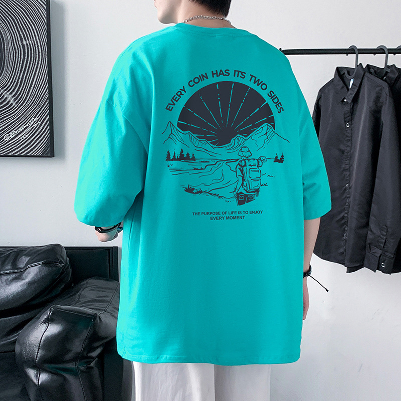 [1034 앞뒤 패턴] 아쿠아 그린