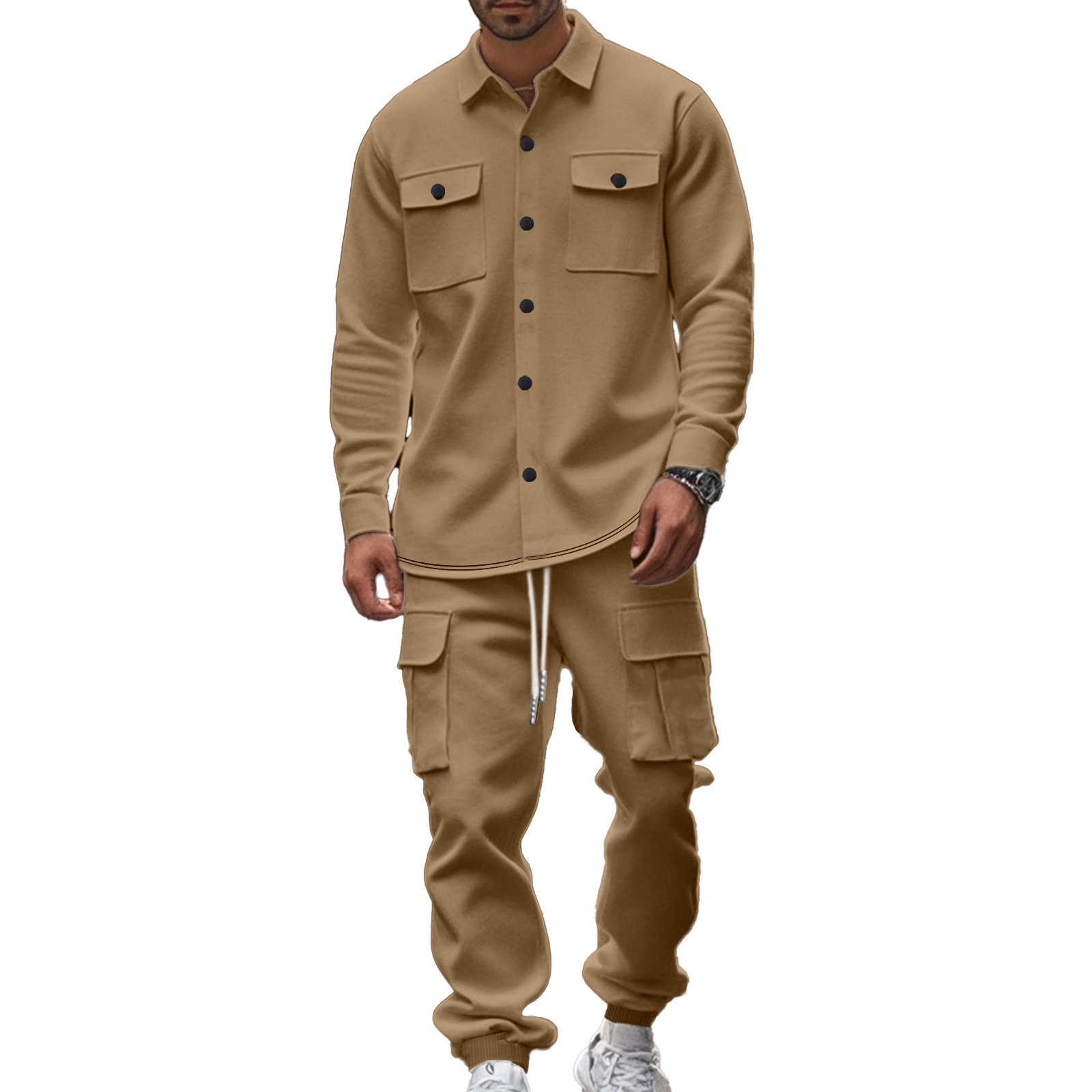 Herren Outdoor Set Mit Fleece Futter Für Jagd Und Arbeit_voghion.com