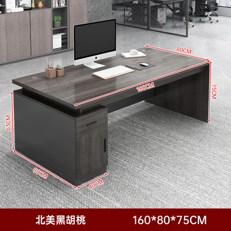Jefe de escritorio moderno minimalista liderazgo Oficina escritorio y silla combinación sola oficina escritorio gerente escritorio ejecutivo muebles de oficina